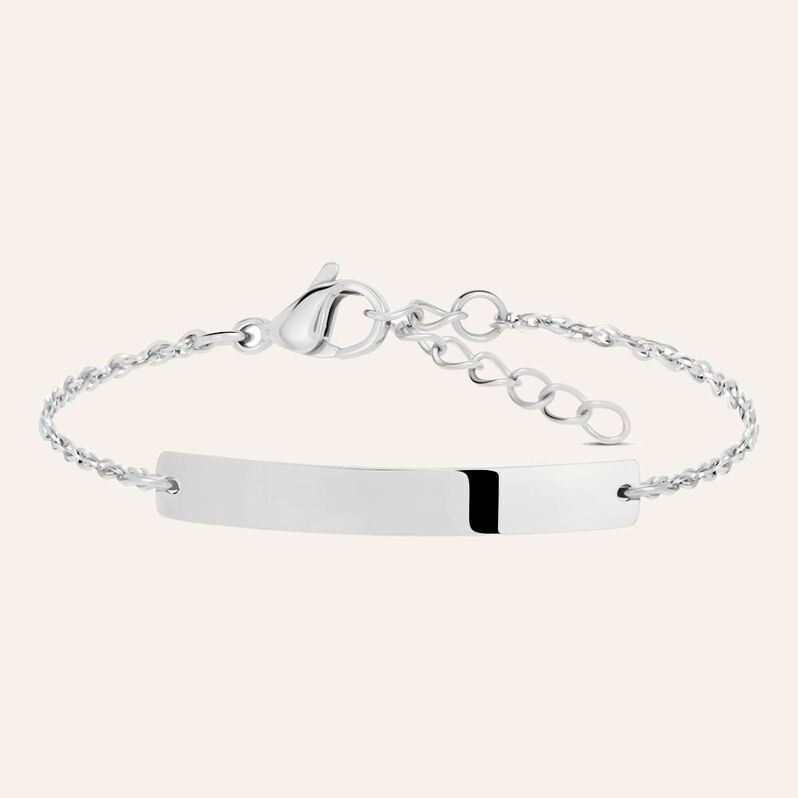 Bracciale Con Targhetta Moonlight Acciaio - Bracciali con Incisione Donna | Stroili