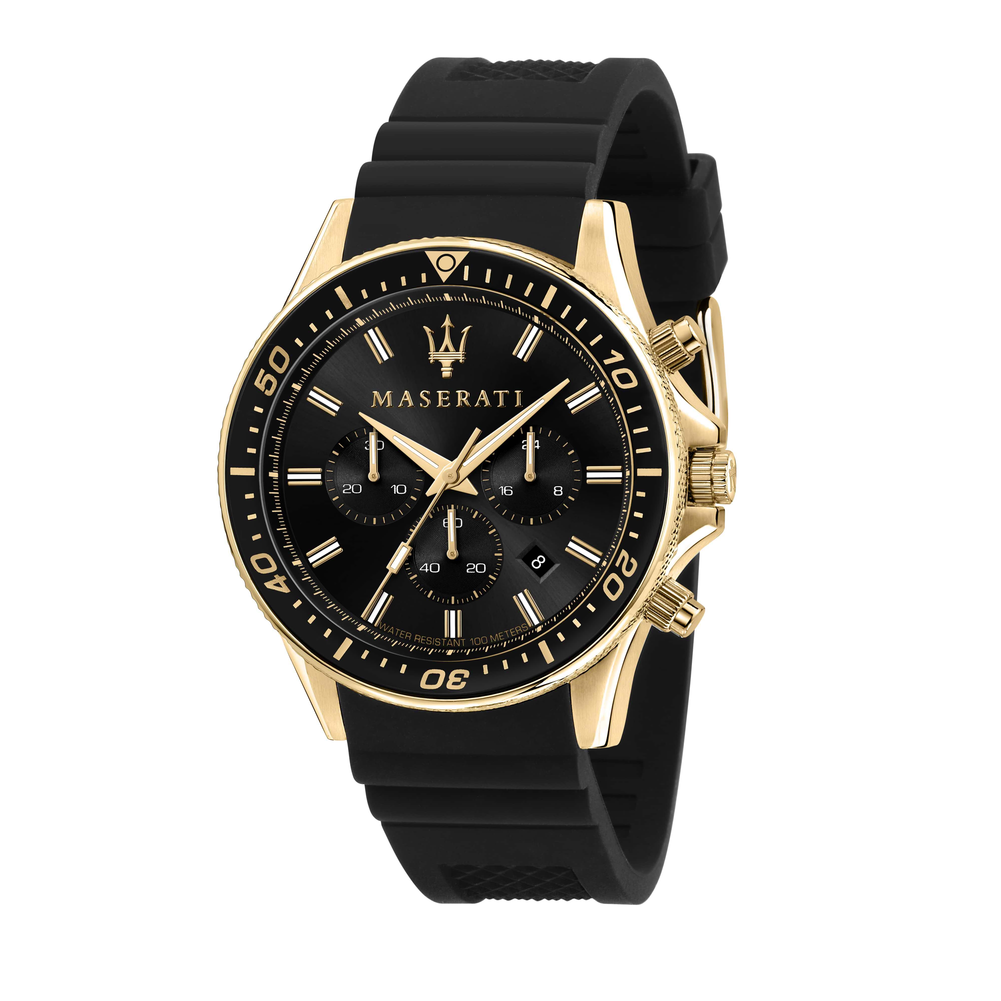 Orologio maserati sales nero e oro