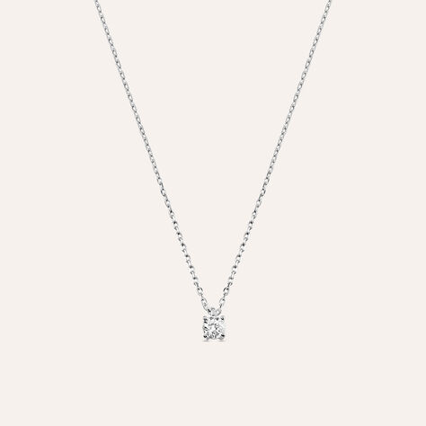 Collana Punto Luce Grace Oro Bianco Diamante - Collane Punto Luce Donna | Stroili