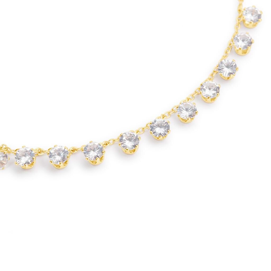 Collana Multi Punto Luce Romantic Shine Metallo Dorato Cristallo - Collane Punto Luce Donna | Stroili