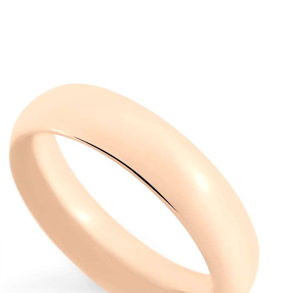 Fede Comoda Leggera 5 mm Oro Rosa