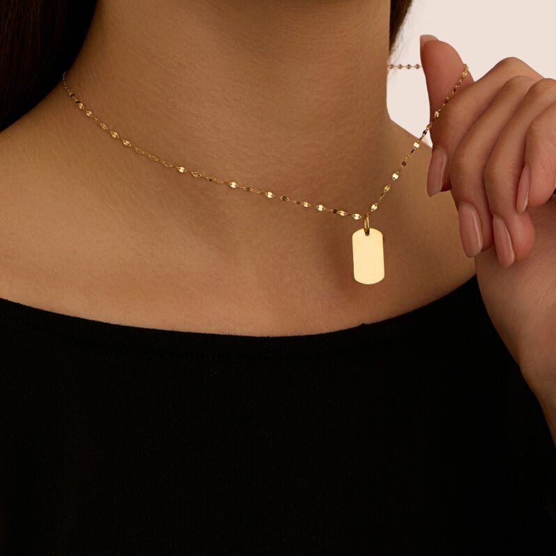 Pendente Poème Oro Giallo - Ciondoli con Incisione Donna | Stroili