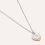 Collana Silver Collection Argento Bicolore Bianco / Rosa