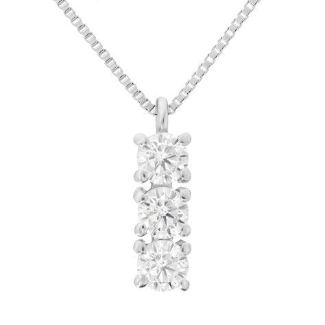 Collana Trilogy Claire Oro Bianco Cubic Zirconia - Collane Donna | Stroili