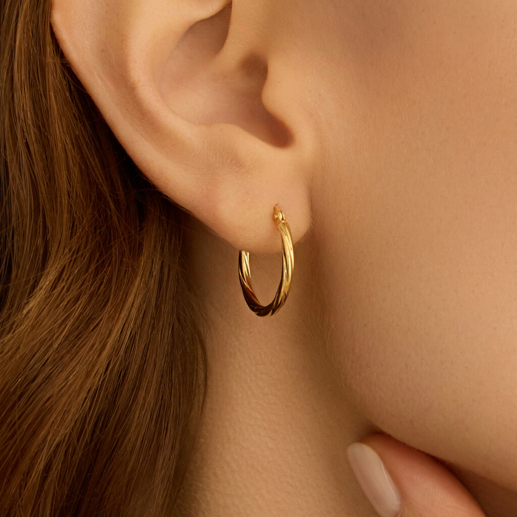 Orecchini A Cerchio Toujours Oro Giallo