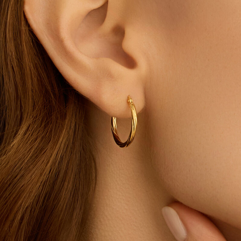 Orecchini A Cerchio Toujours Oro Giallo - Orecchini a Cerchio Donna | Stroili