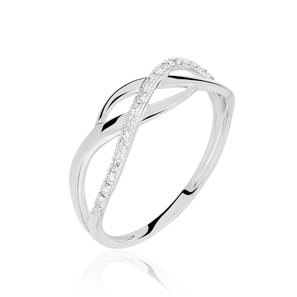 Anello Fascia Sophia Oro Bianco Diamante - Anelli con Pietre Donna | Stroili