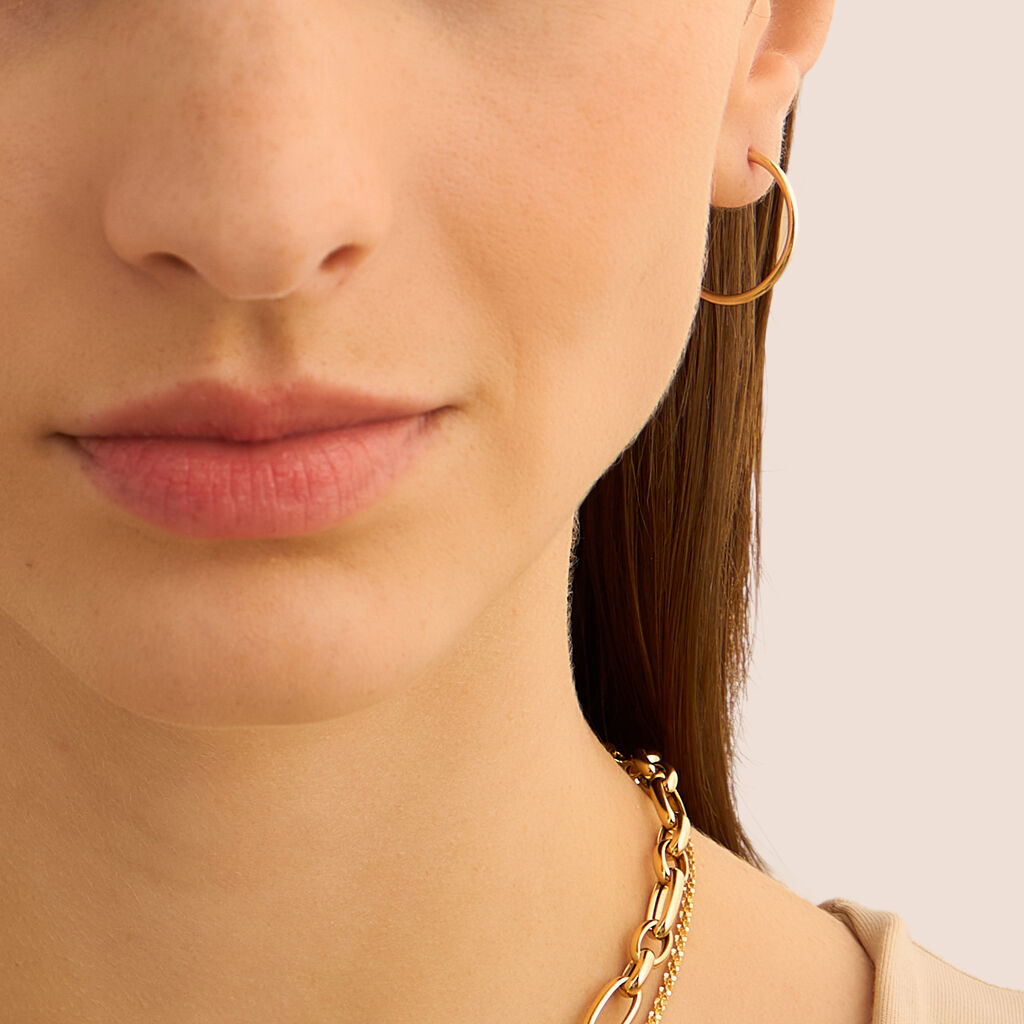 Orecchini A Cerchio Toujours Oro Giallo - Orecchini a Cerchio Donna | Stroili