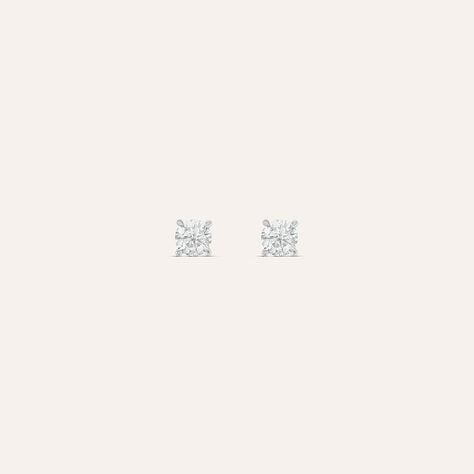 Orecchini Lobo Punto Luce Claire Oro Bianco Cubic Zirconia - Orecchini a Lobo Donna | Stroili