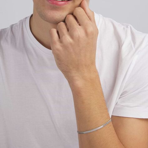 Bracciale Catena Gentleman Argento Rodiato - Bracciali Uomo | Stroili