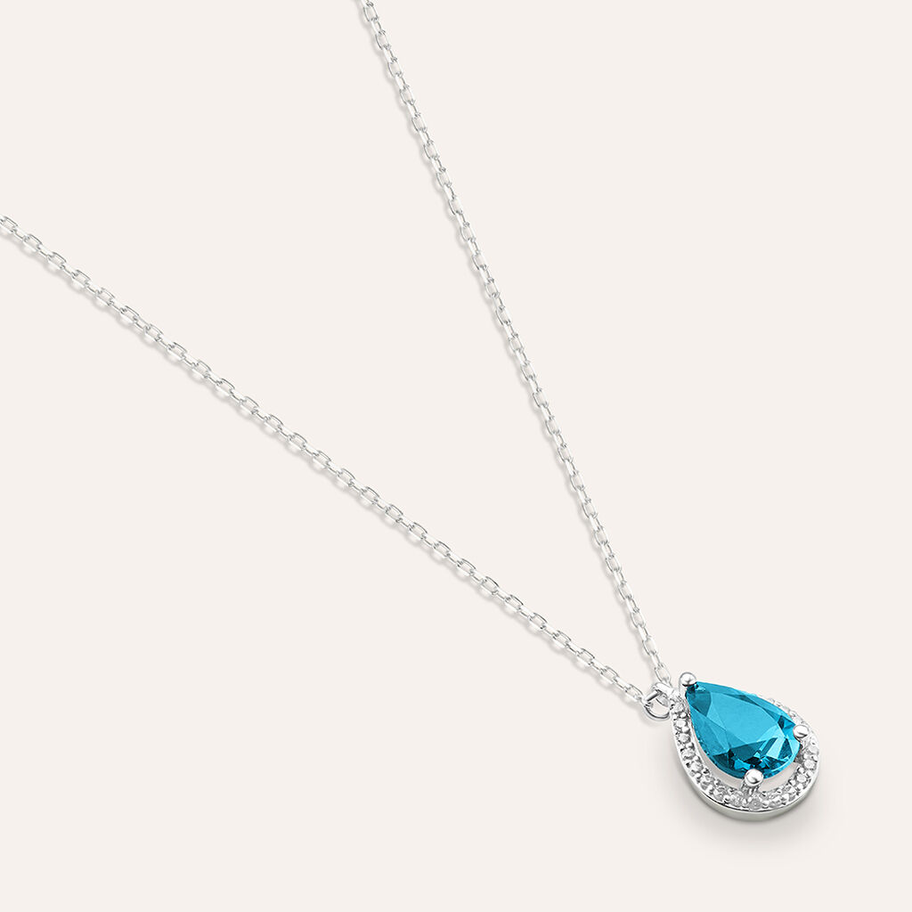 Collana Punto Luce Amélie Oro Bianco Topazio Cubic Zirconia - Collane Punto Luce Donna | Stroili