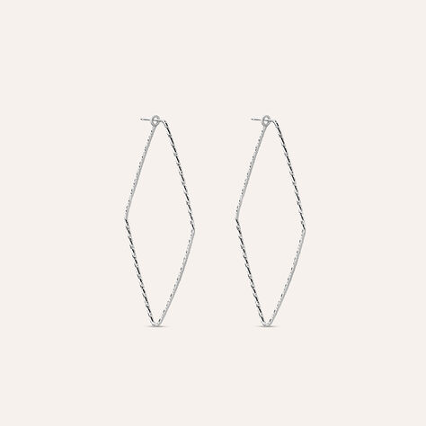 Orecchini A Cerchio Silver Collection Argento Rodiato - Orecchini a Cerchio Donna | Stroili