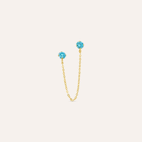 Mono Orecchino Lobo Bon Ton Oro Giallo Cubic Zirconia - Mono Orecchino Donna | Stroili