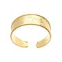 Bracciale bangle mondo in bronzo dorato