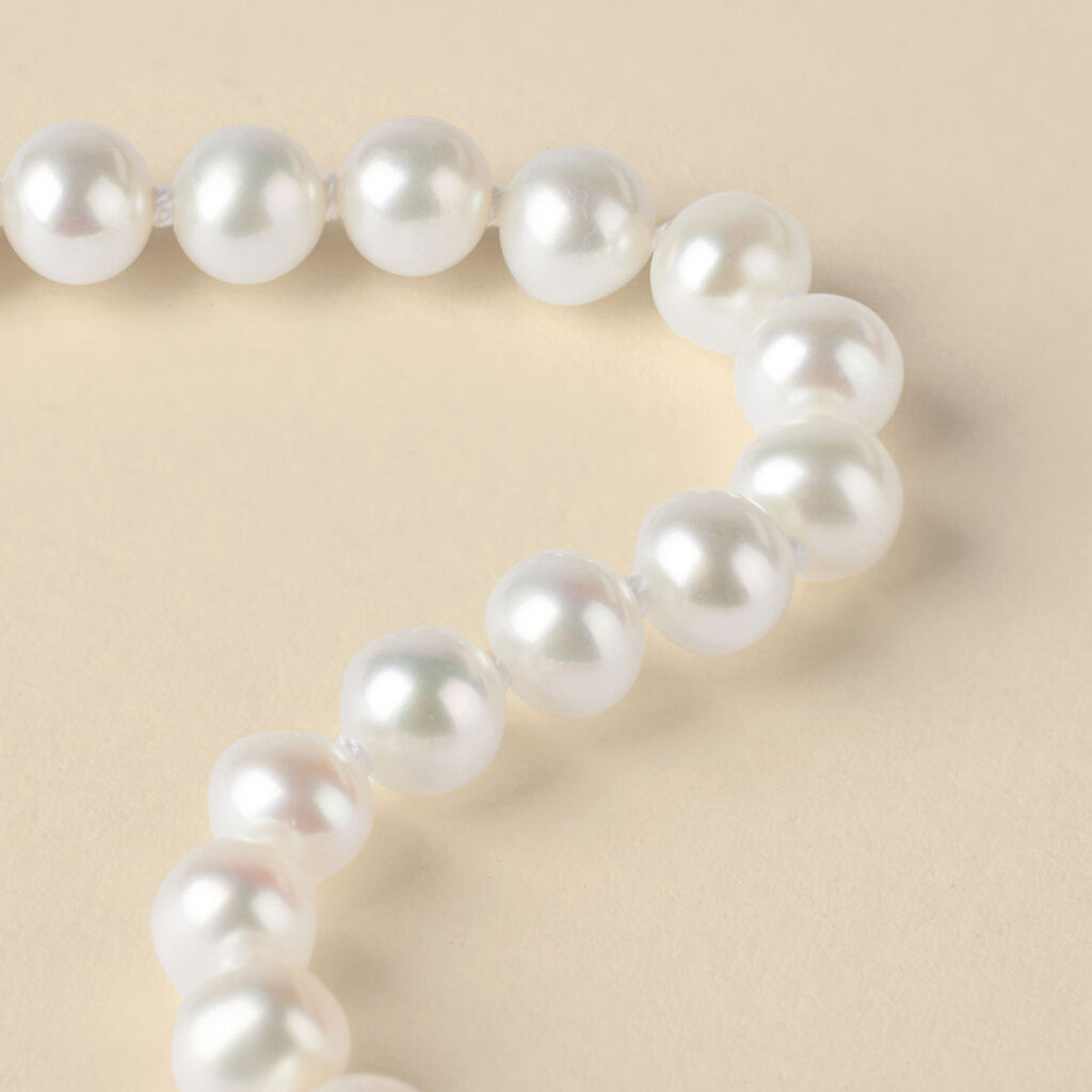 Bracciale Gabrielle Oro Bianco Perla D'Acqua Dolce