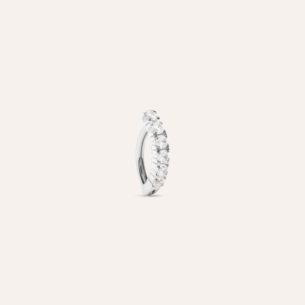 Piercing Ombelico Moonlight Titanio ASTM F136 Cubic Zirconia