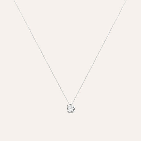 Collana Punto Luce Claire Oro Bianco Cubic Zirconia - Collane Punto Luce Donna | Stroili