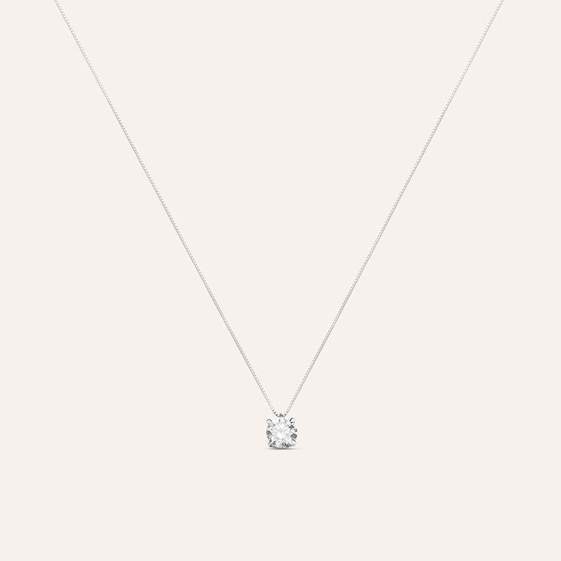 Collana Punto Luce Claire Oro Bianco Cubic Zirconia - Collane Punto Luce Donna | Stroili