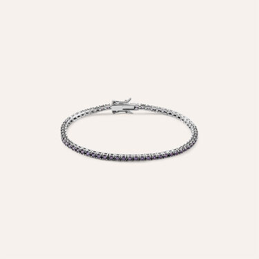 Bracciale Tennis Silver Rainbow Argento Rodiato Cubic Zirconia