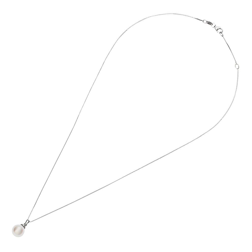 Collana Gabrielle Oro Bianco Perla Akoya - Collane Donna | Stroili