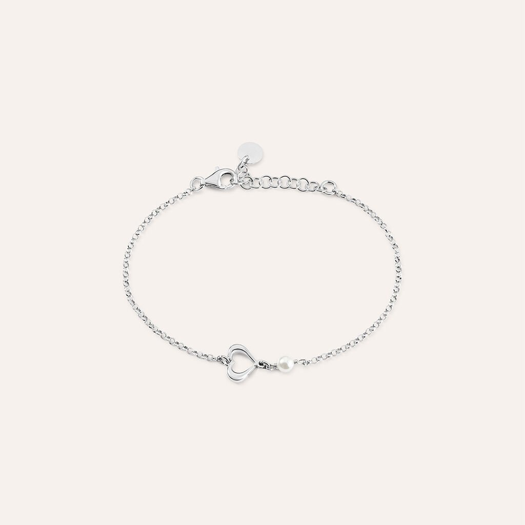Bracciale Silver Pearls Argento Rodiato Perla sintentica