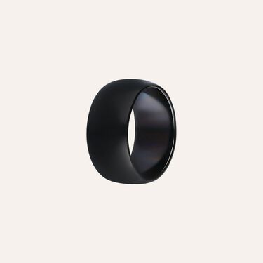 Anello Fascia Man Code Acciaio Nero