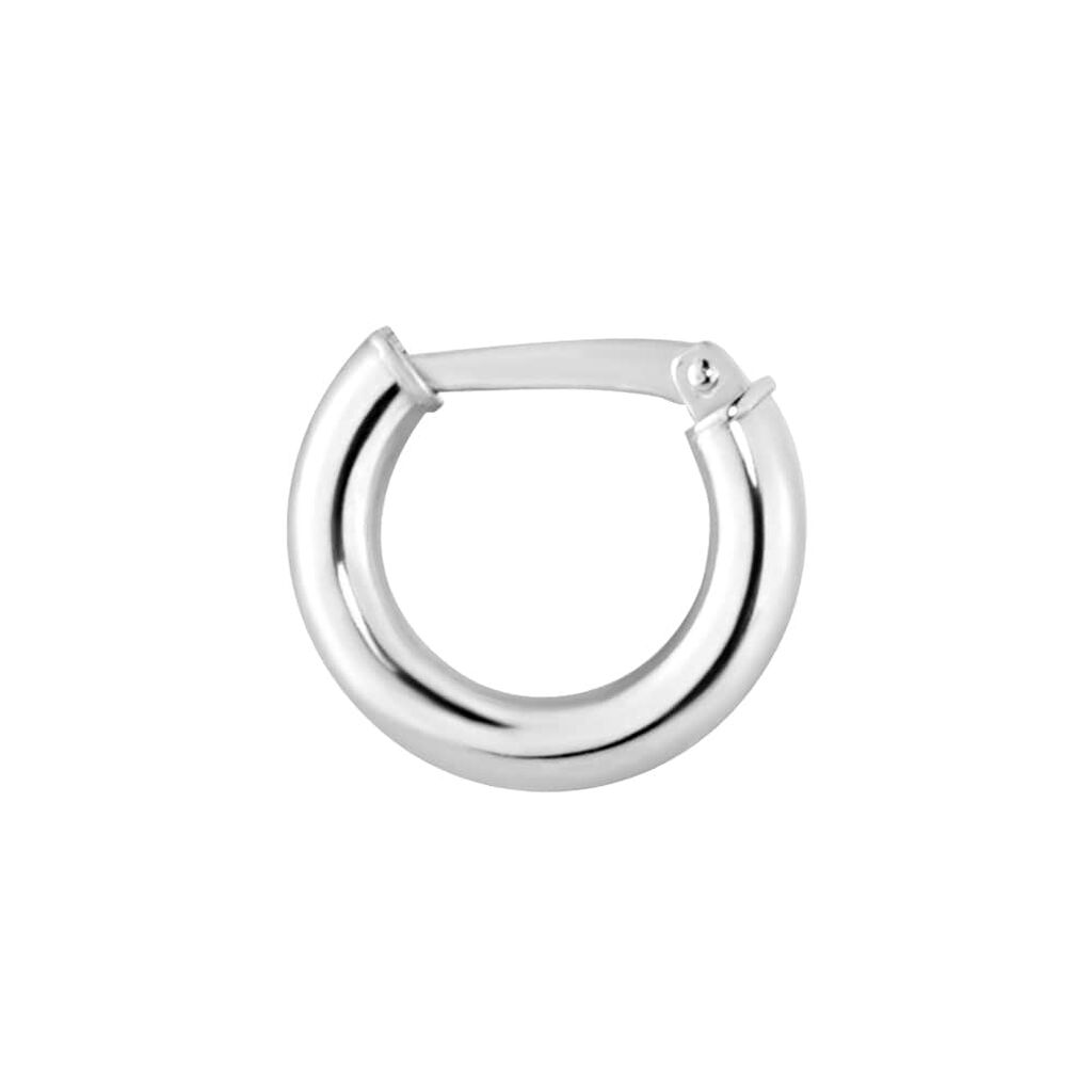 Mono Orecchino A Cerchio Toujours Oro Bianco - Mono Orecchino Unisex | Stroili