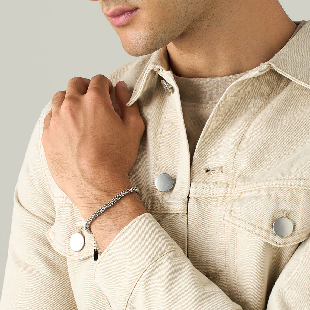 Bracciale Catena Man Code Acciaio - Bracciali Uomo | Stroili