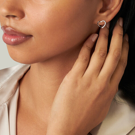 Orecchini Lobo Silver Moments Argento Rodiato Cubic Zirconia - Orecchini a Lobo Donna | Stroili