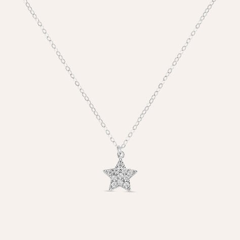 Collana Claire Oro Bianco Cubic Zirconia - Collane Donna | Stroili