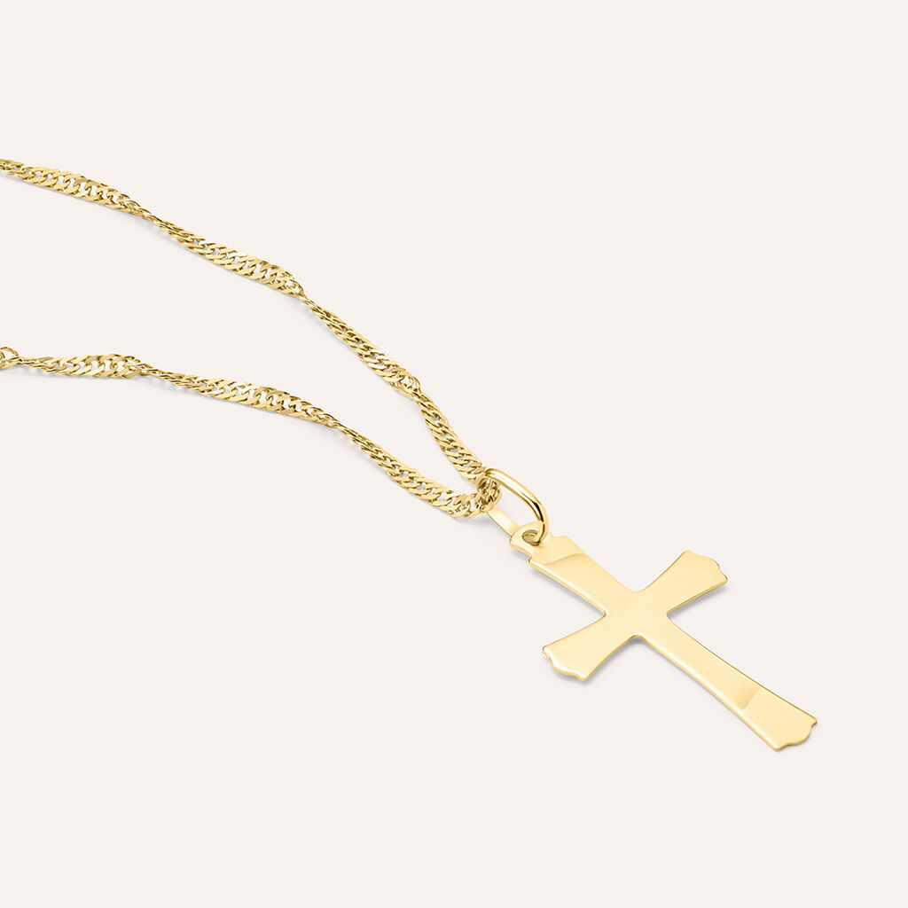 Collana catena in oro giallo a maglia barbazzale