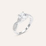 Anello Solitario Silver Elegance Argento Rodiato Cubic Zirconia