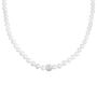 Collana Silver Pearls Argento Rodiato Perla sintentica