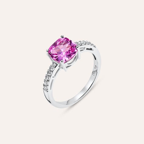 Anello Solitario Silver Rainbow Argento Rodiato Cubic Zirconia - Anelli con Pietre Donna | Stroili