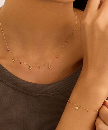 Bracciale Beverly Oro Giallo Corallo