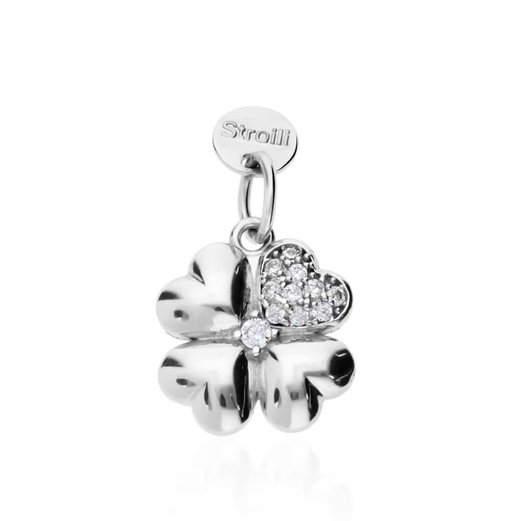 Pendente Love Beats Argento Rodiato Cubic Zirconia