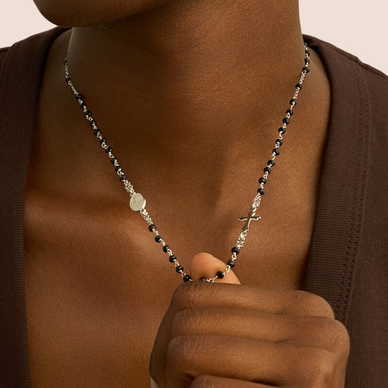 Collana Rosario Silver Soul Argento Rodiato Cristallo - Collane Rosario Donna | Stroili