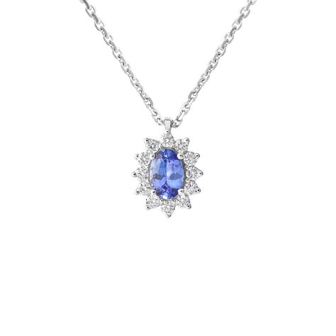 Collana Jasmine Oro Bianco Tanzanite Diamante - Collane Donna | Stroili