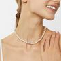 Collana Silver Pearls Argento Rodiato Perla sintentica