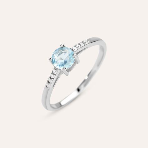 Anello Solitario Silver Rainbow Argento Rodiato Cubic Zirconia - Anelli con Pietre Donna | Stroili