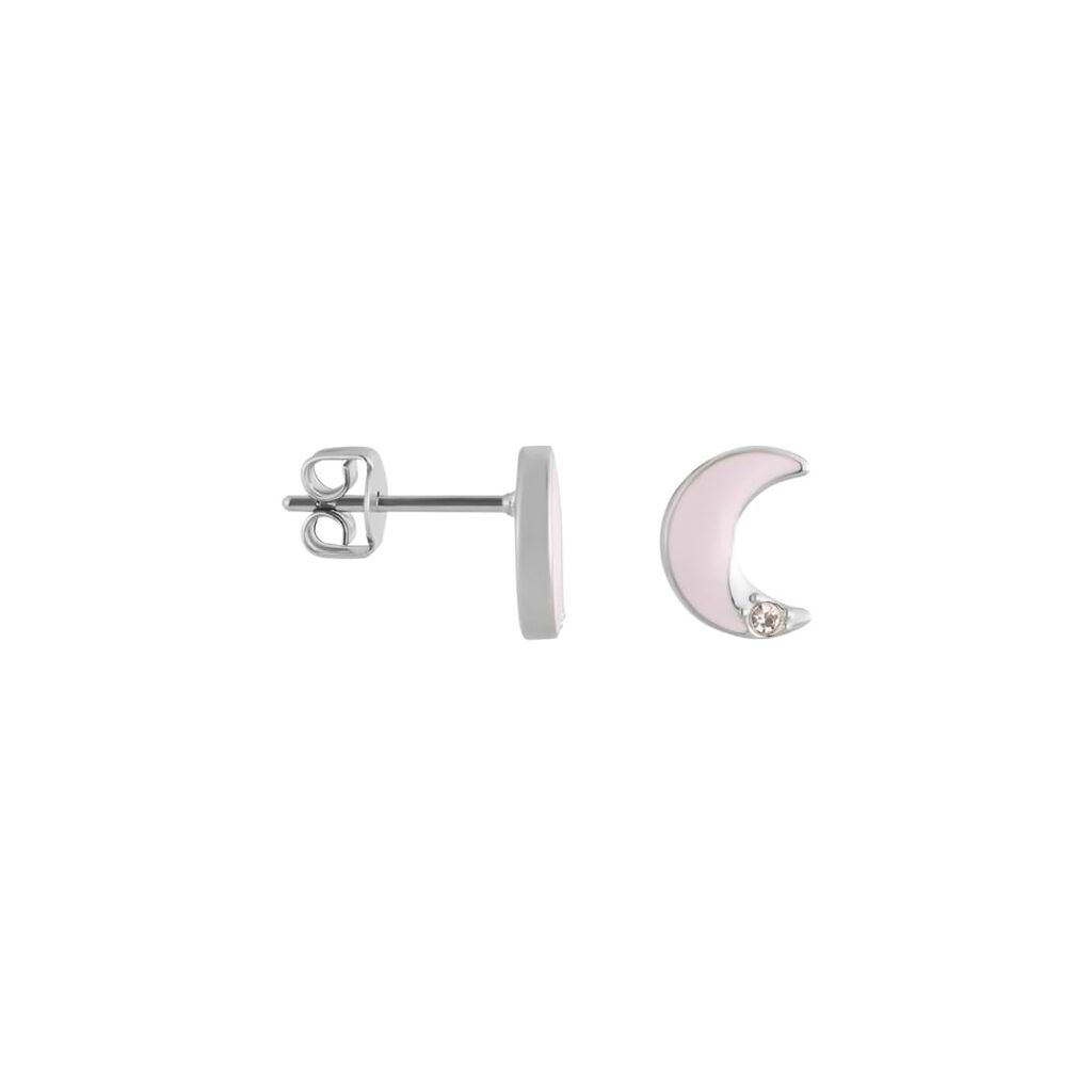 Orecchini Lobo Lady Sweet Acciaio Cristallo - Orecchini a Lobo Donna | Stroili