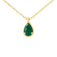 Collana Punto Luce Charlotte Oro Giallo Smeraldo