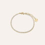 Bracciale Tennis Golden Dream Placcato Oro Giallo Cubic Zirconia