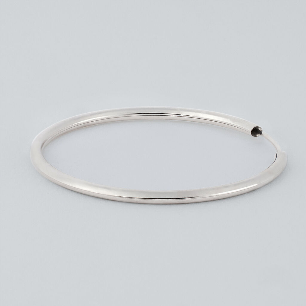 Orecchini A Cerchio Toujours Oro Bianco