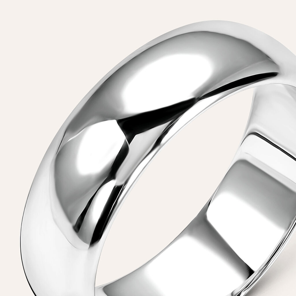 Fede Mantovana Leggera 6 mm Oro Bianco