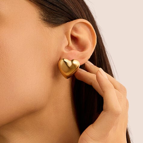 Orecchini Lobo Radiance Acciaio Dorato - Orecchini a Lobo Donna | Stroili