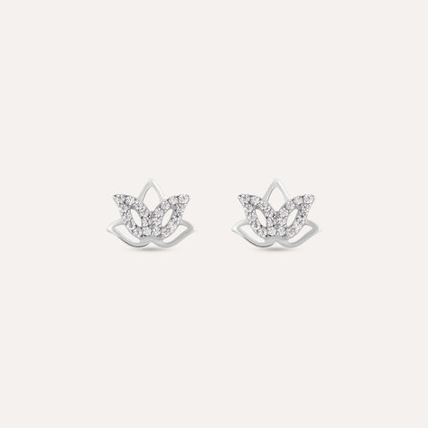 Orecchini Lobo Silver Moments Argento Rodiato Cubic Zirconia - Orecchini a Lobo Donna | Stroili