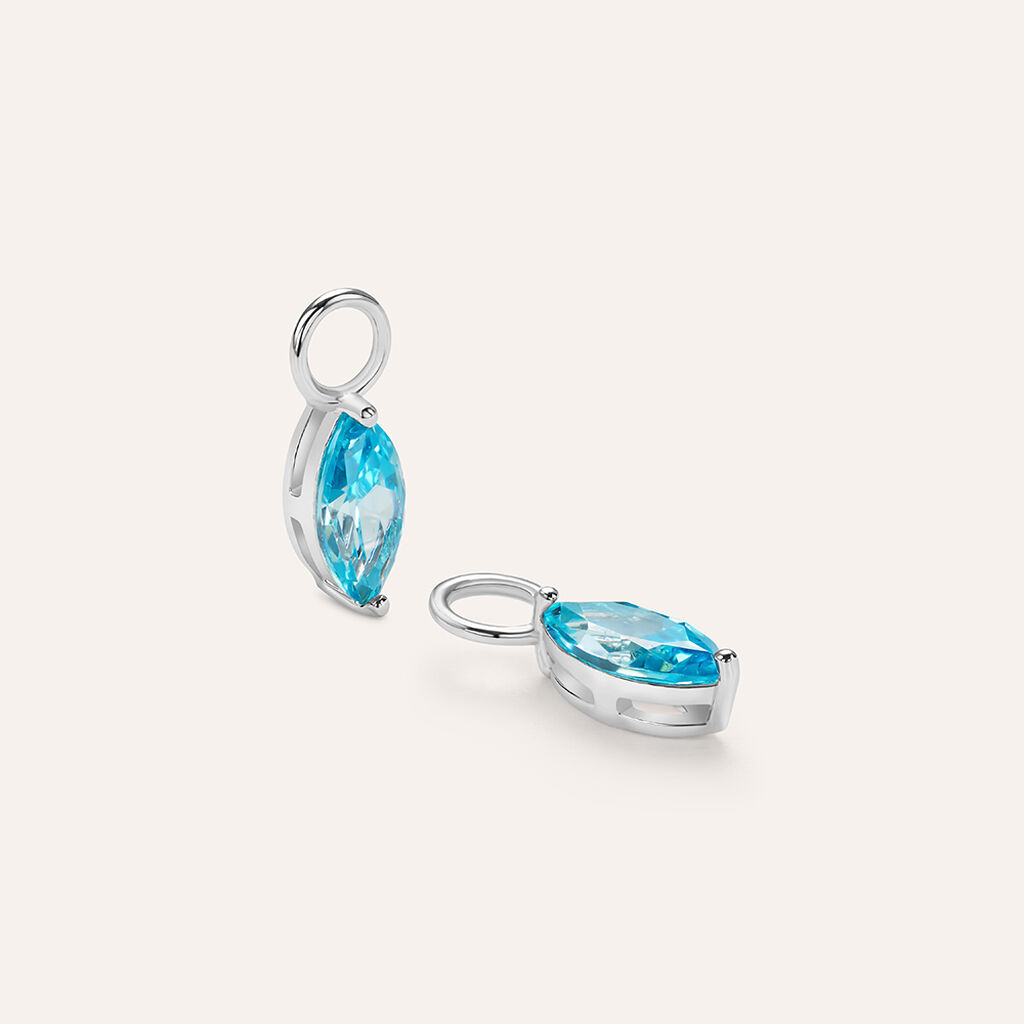 Charm per Orecchini a Cerchio Silver Rainbow Argento Rodiato Cubic Zirconia - Orecchini Componibili Donna | Stroili