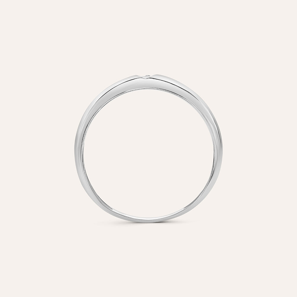 Anello Fascia Claire Oro Bianco Cubic Zirconia - Anelli con Pietre Donna | Stroili