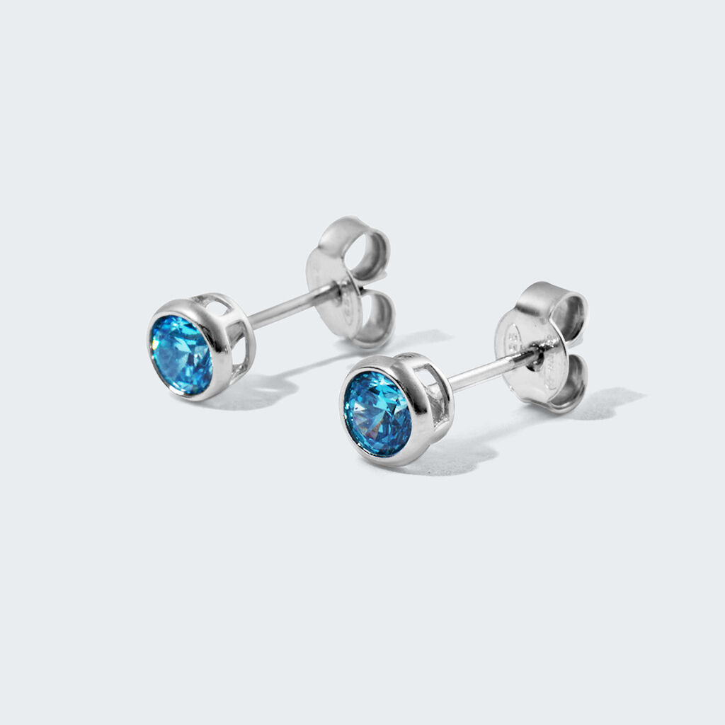 Orecchini Lobo Punto Luce Silver Rainbow Argento Rodiato Cubic Zirconia - Orecchini a Lobo Donna | Stroili